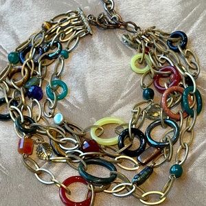 🩸Stephen Dweck Bronze Statement Necklace - Rare🩸